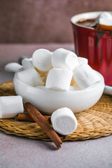White Fluffy white marshmallows