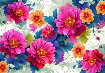 art background for flower pattern free download, in the style of colorful, porcelain,  innovative page design, realistic details, tondo.