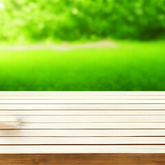 Fototapeta premium Blank Wooden Table Blur background