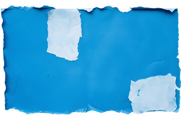 torn blue paper for using as text box