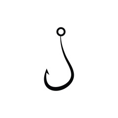fishing hook logo icon