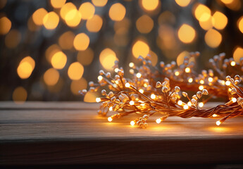 Christmas Garland With LED Lights
