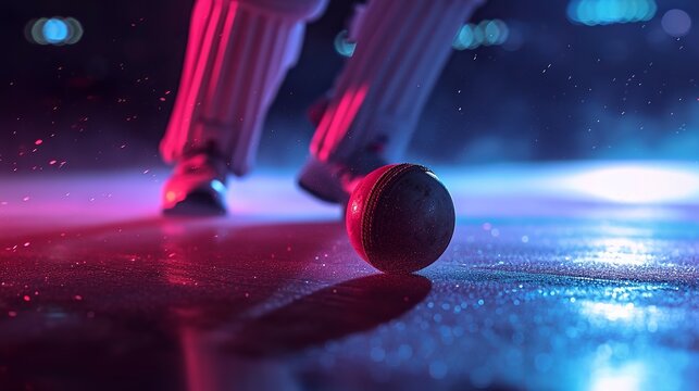 Cricket Batsman Playing Shot With Bat ,light, night, Hyper-realistic, super-sharp, ultra detailed, minimalist, 32k, --ar 16:9 --v 6 Job ID: 1b0eb5cf-d394-4232-998b-9425618f4b35