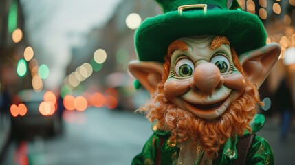  Leprechaun celebrating Saint Patrick's day