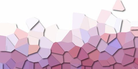 Abstract colorful background with polygon or vector frame with shadows. Quartz light purple and light Broken Stained Glass Background.Geometric Retro tiles pattern vivid texture with triangular style.
