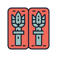 Asparagus cute illustration vector SVG