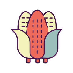 Corn cute illustration vector SVG