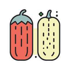 Cucumber cute illustration vector SVG