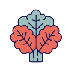 Kale cute illustration vector SVG