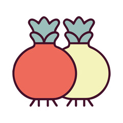 Leek cute illustration vector SVG