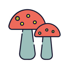 Mushroom cute illustration vector SVG