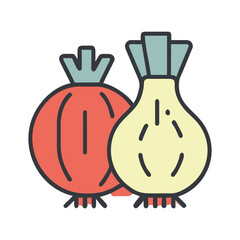 Onion cute illustration vector SVG