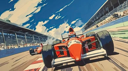 Keuken foto achterwand Formula 1 Anime © emir