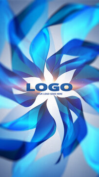 Clean Gentle Flower Logo Reveal