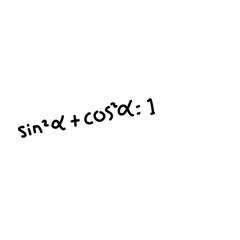 Fototapeta premium Doodle math formula