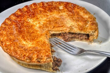 homemade steak and kidney pie