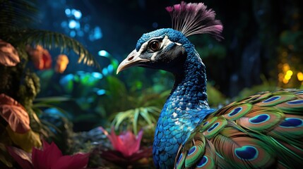 The peacock shake tailfeather UHD wallpaper