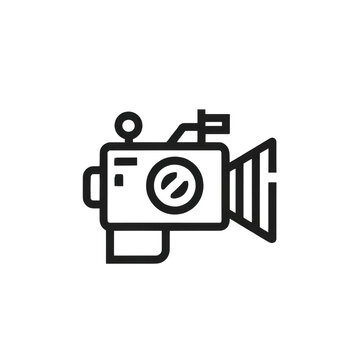  Video camera icon on transparent background