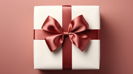 Valentine day red background Hearts, balloons, gift box, red flowers, red background with copy space