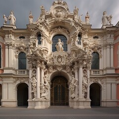 Fototapeta na wymiar Very nice baroque architecture images Generative AI