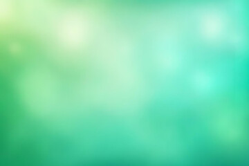 Obraz premium Abstract gradient smooth Blurred Bokeh Aquamarine Green background image
