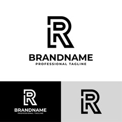 Obraz premium Letter RL Modern Logo, suitable for business with RL or LR initials