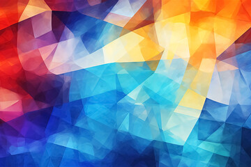 Obraz premium abstract multicolored background with blue, orange, yellow, red and violet color. Generative Ai