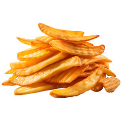 Fried shrimp chips isolated on png background