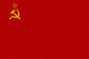 National flag  of Soviet Union. Background  with flag  of Soviet Union