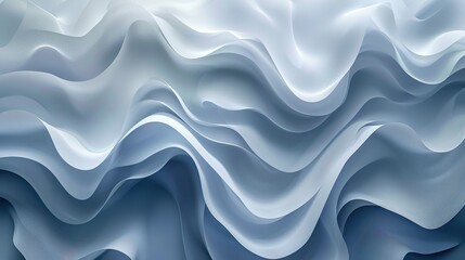 Fototapeta premium Fondo abstracto con ondas en tonos azules. Generado por IA.