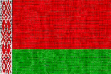 National flag of Belarus. Background  with flag of Belarus.