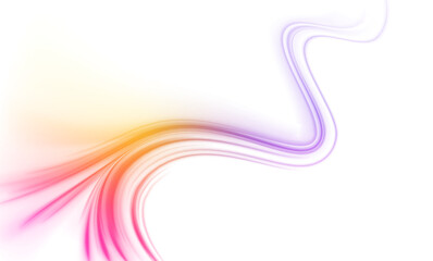 Sport car is made of polygons, lines and connected dots. Racing cars dynamic flash effects city road with long exposure night ligh. Vector PNG. © Mirotvoric