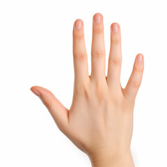Obraz premium hand isolated on a white background