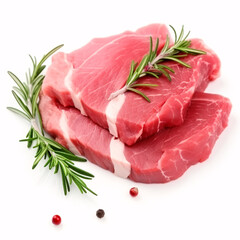 meat isolated on a white background