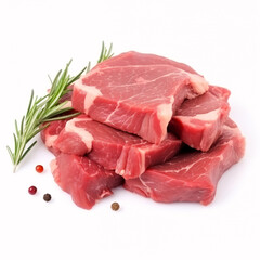 meat isolated on a white background