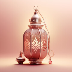 Ramadan Illumination: Eid Mubarak Lantern in Islamic Elements