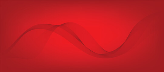 Abstract red modern wave background