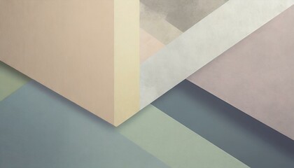 a minimalist yet impactful background illustration using a combination of pastel shades, geometric shapes, and clean lines, delivering a sophisticated and versatile visual appeal suitable for various 