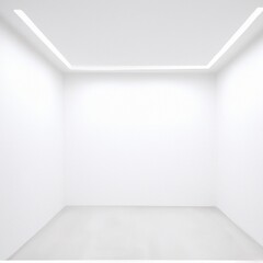 Blank space interior concrete wall with light. 3d render