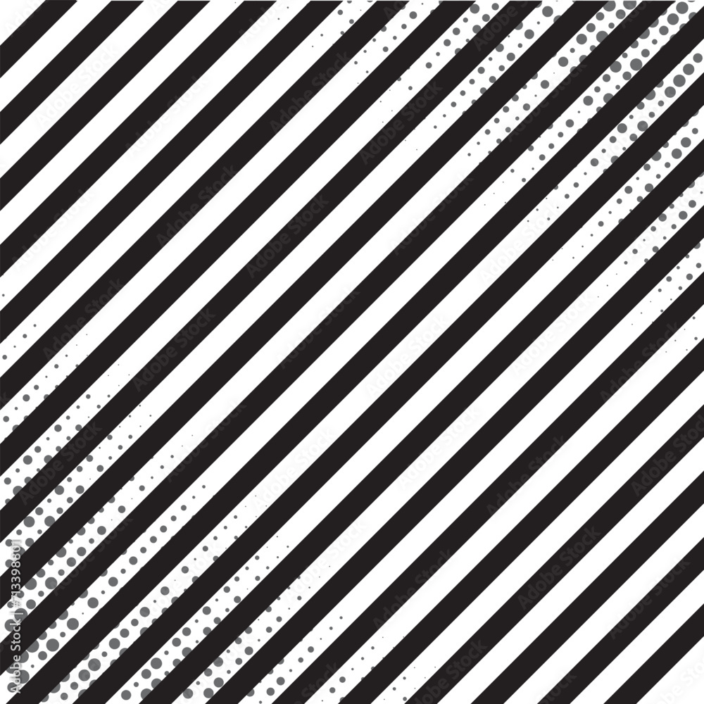 Poster abstract geometric lines with diagonal black and white stripes. abstract background with black diago