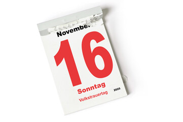 16 .  November 2025  Volkstrauertag