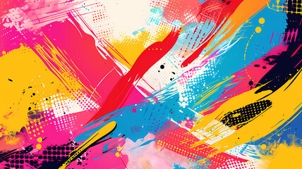 abstract pop art digital art background