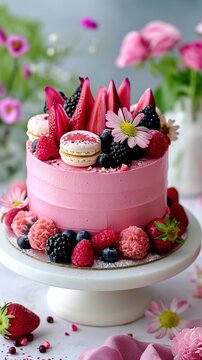 A Close-up Photography of Delicious Pastry Cake