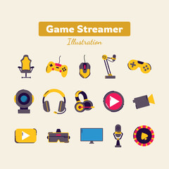 Game Streamer Illustration