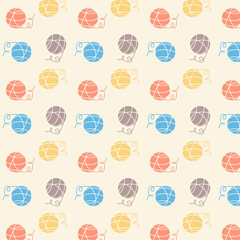 Seamless background ball of thread