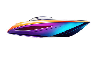 Speed boat With Gradient Color