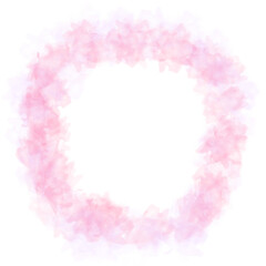 Pink message frame, sparkling watercolor, sweet pink