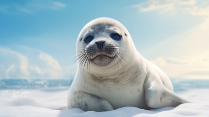 Fototapeta premium seal on the beach