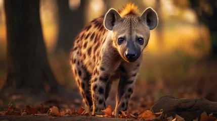 Muurstickers portrait of a hyena  © Hussam