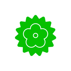Vector Mini Flower Green Icon